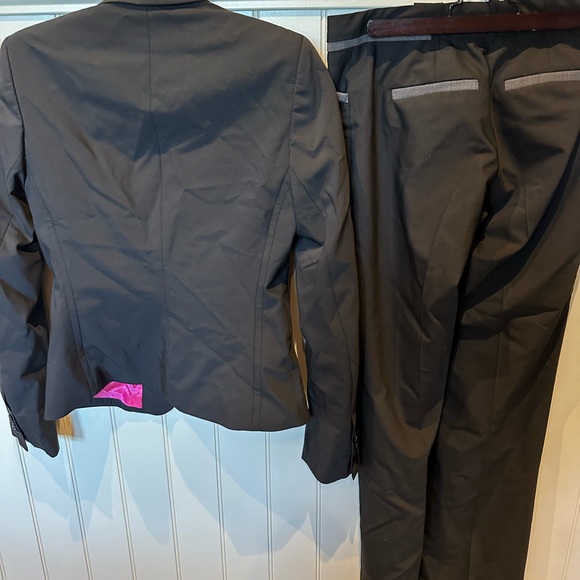 MEXX Ladies Women’s Size 34 Black & Grey 2 Piece Jacket & Pants Suit - Picture 2 of 4